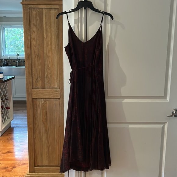 WILFRED Aritzia Beaune dress sz 10 print wrap - Picture 8 of 10